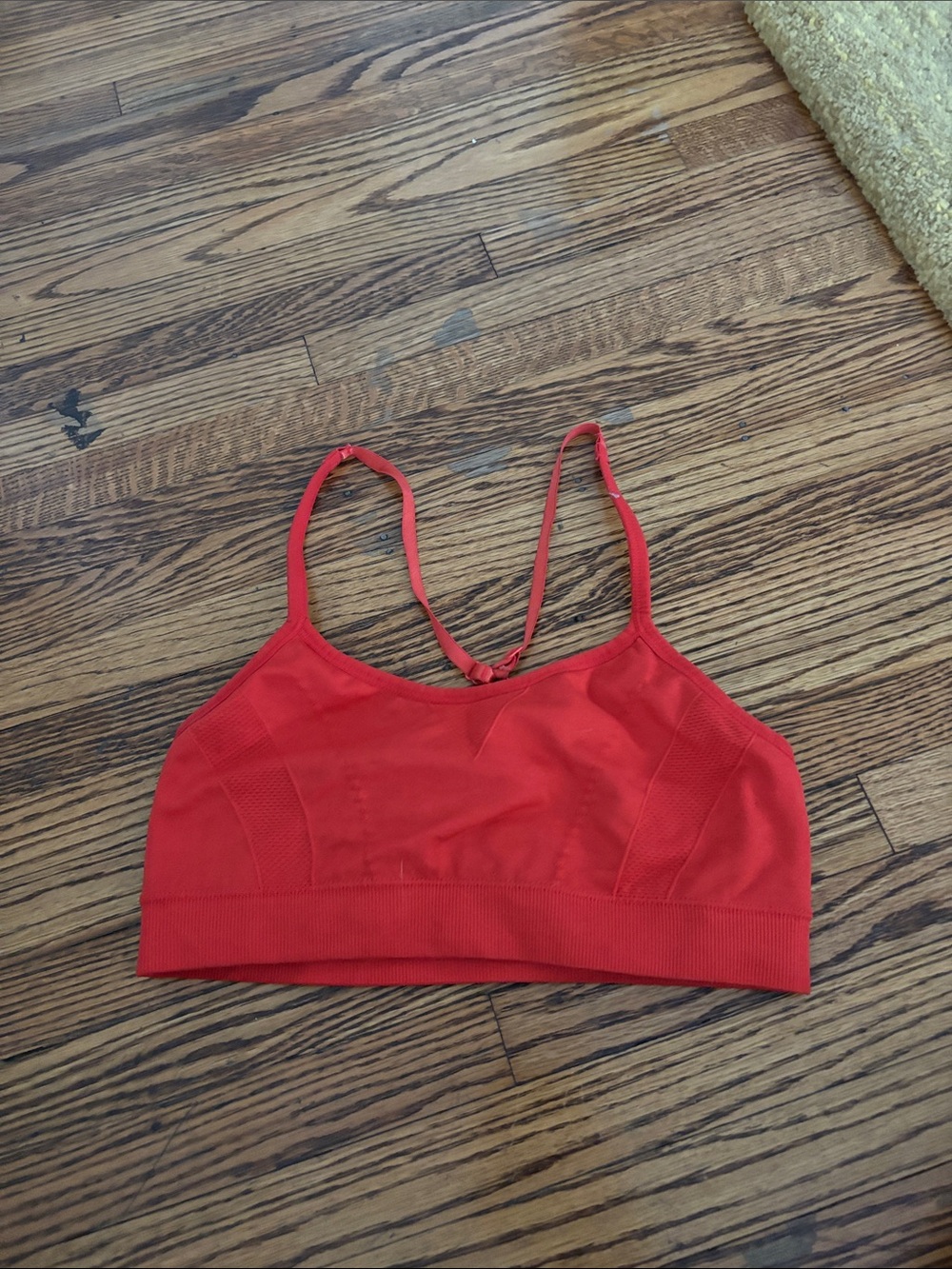 Red Seamless Strappy Bralette - Women Intimates